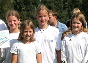 Faustball-Mädchenteam des Gymnasium Wildeshausen