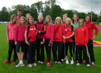 Mdchen-Leichtathletikteam des Gymnasium Wildeshausen